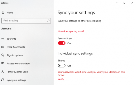 Windows 10/11 Sync Settings