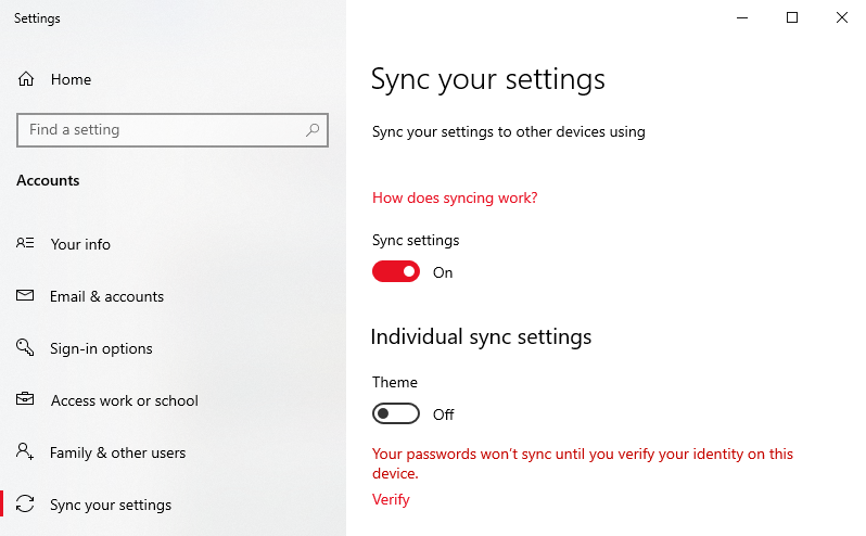 msecure not syncing to desktop in win 10