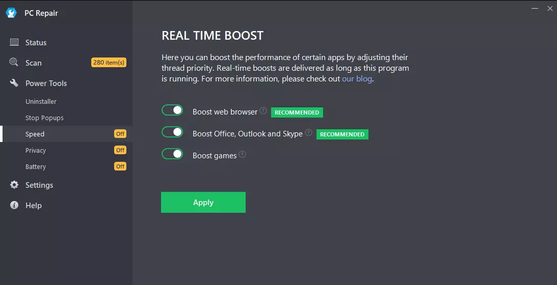 Real-Time Boost
