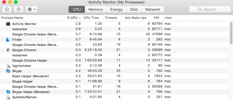 Mac Activity Monitor