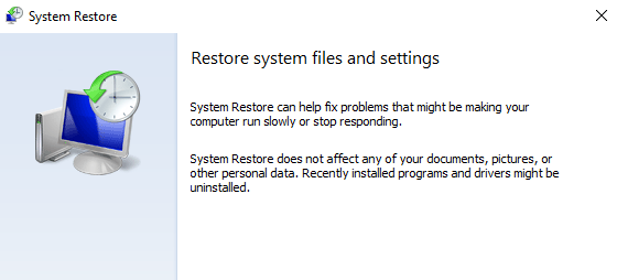 Windows System Restore