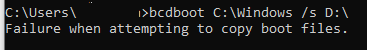 bcdboot C