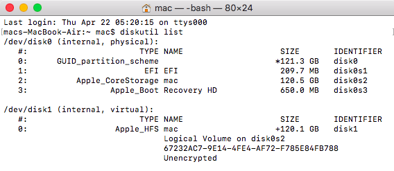 Erase your Disk via Terminal