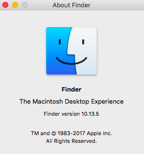 Finder Application on Macbook