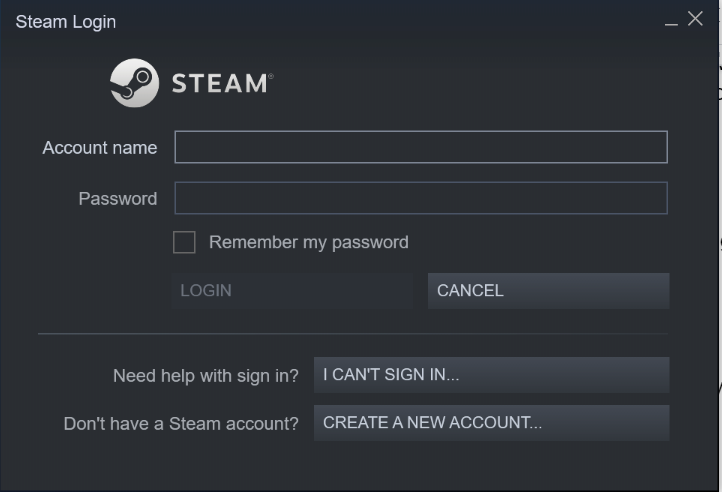 steam cannot verify login information