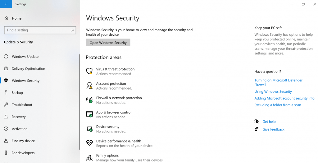 Windows Security