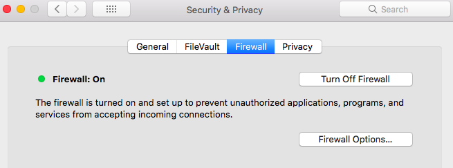 Security & Privacy Settings Mac