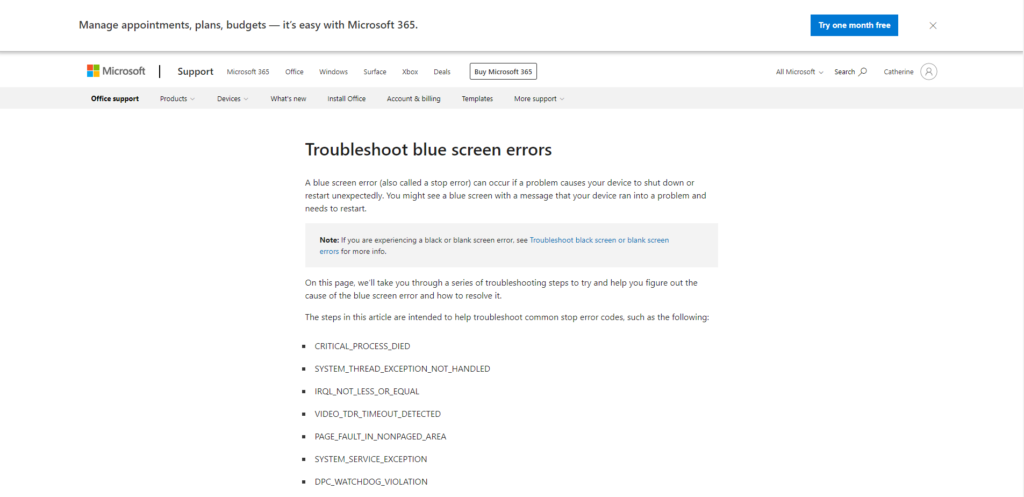 Run the BSOD Troubleshooter