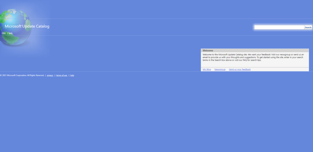 Windows Update Catalog