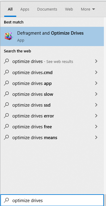 Optimize Drives