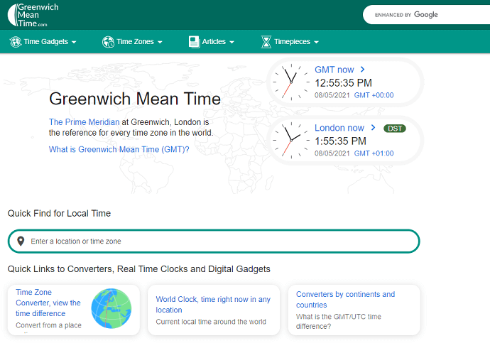 greenwich mean time
