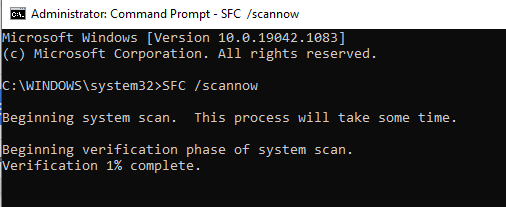 Run the SFC Tool