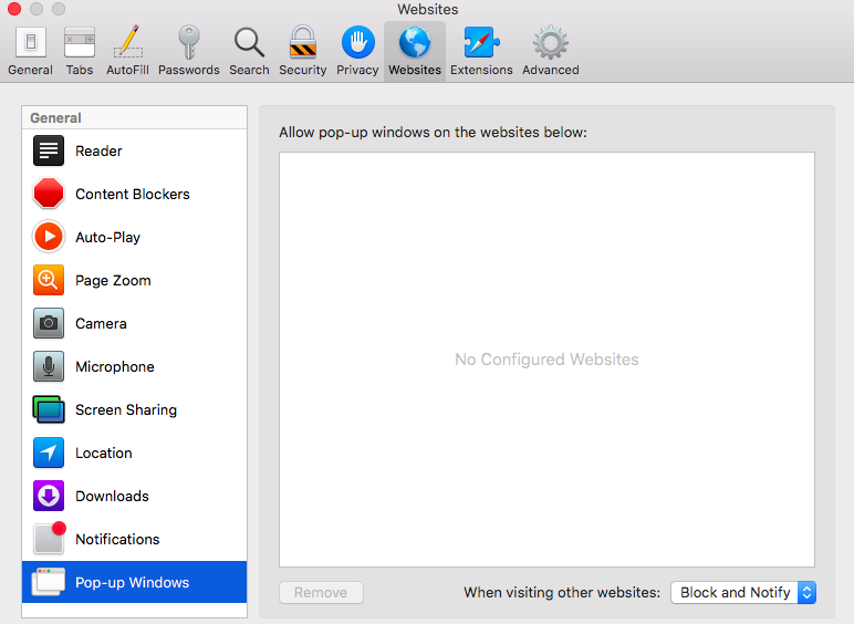 Remove pop up virus on Mac