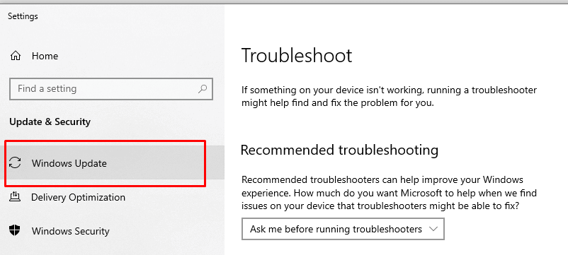 Take Advantage of the Windows Update Troubleshooter