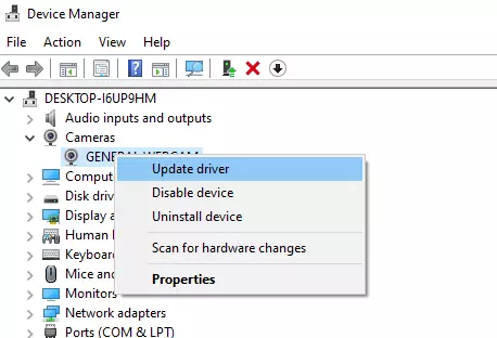 Update or Uninstall Corrupted Drivers