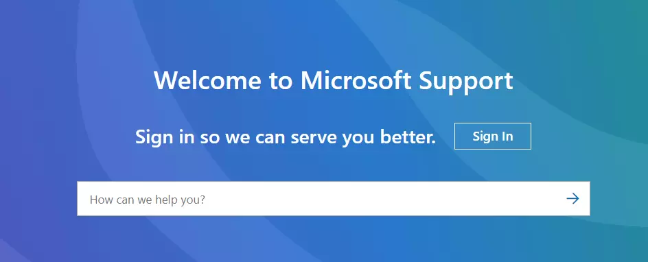 Contact Microsoft’s Support
