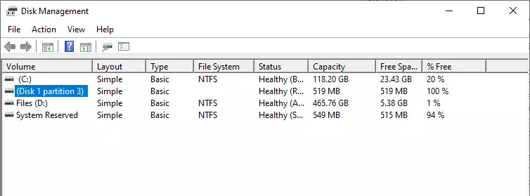 Repartition the Hard Drive from Disk Management