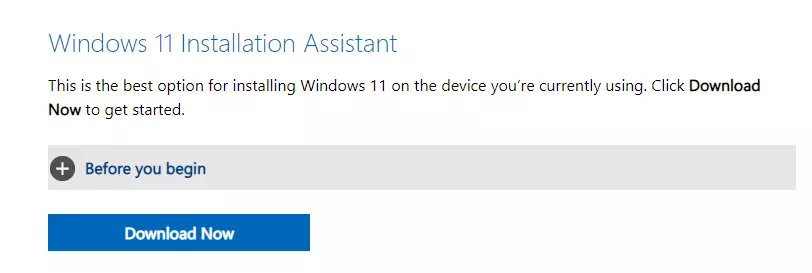 How to Download Windows 11 via the Windows 11 Installation Assistant