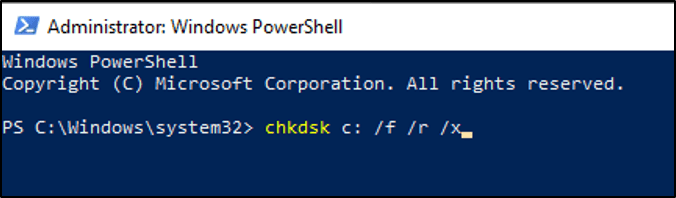 Windows Powershell sfc scannow