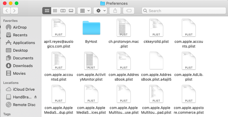 Remove mouse plist files on Mac