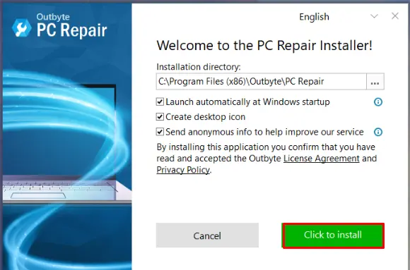 Outbyte PC Repair is excellent repair software that has proved its reliability and efficiency
