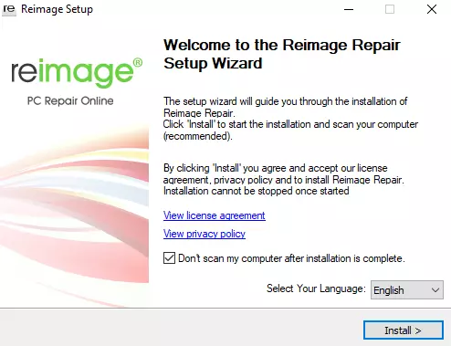How to install Reimage Repair