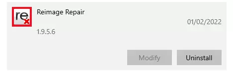 Steps to uninstall Reimage Repair