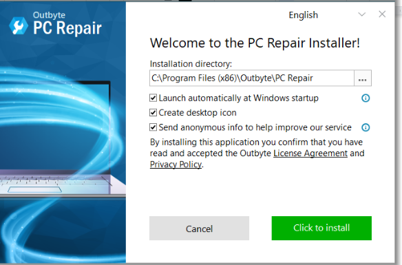How to install Outbyte PC Repair on Windows 10/11?