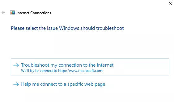 Perform a network reset