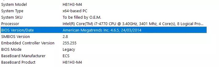 Updating the BIOS is a procedure for advanced users only