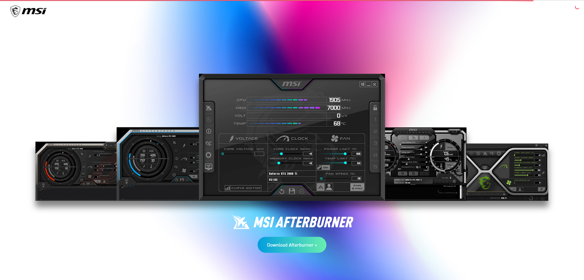 If you are not sure how to reduce your GPU clock, you can use the MSI Afterburner software