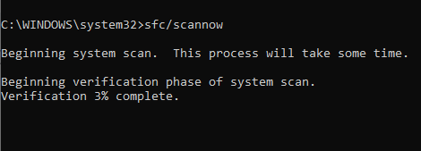 Corrupted system files can cause the 0x800706be error code