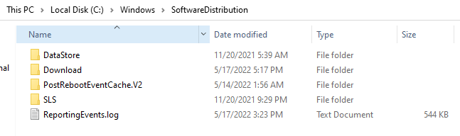 When the cache stored exceeds the allowable limit, errors such as 0x800f0989 may occur