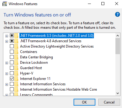 The .NET Framework is disabled by default in Windows 11/10, the most common cause of the 0x000007b error code