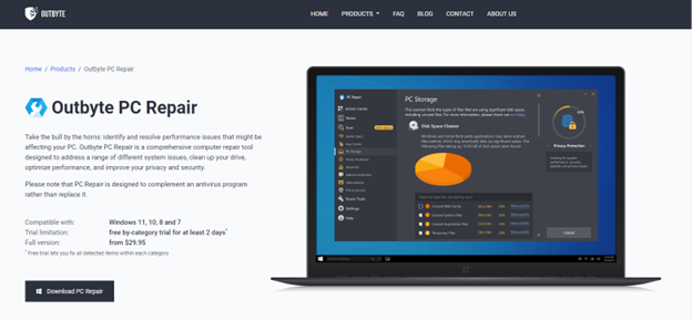 We recommend trying out Outbyte PC Repair since it offers superior performance