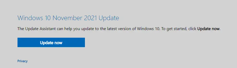 If the manual update is not available as a standalone file or does not work, the latest update assistant may be able to help