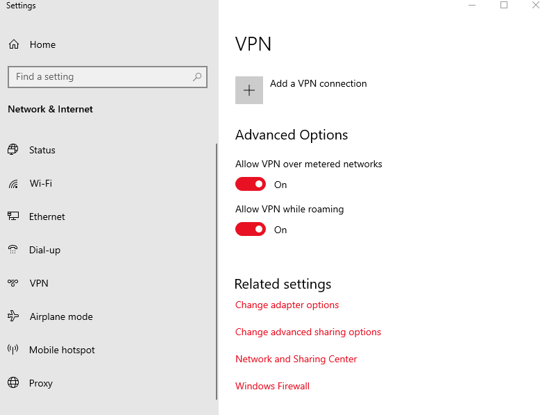 How to turn off VPN