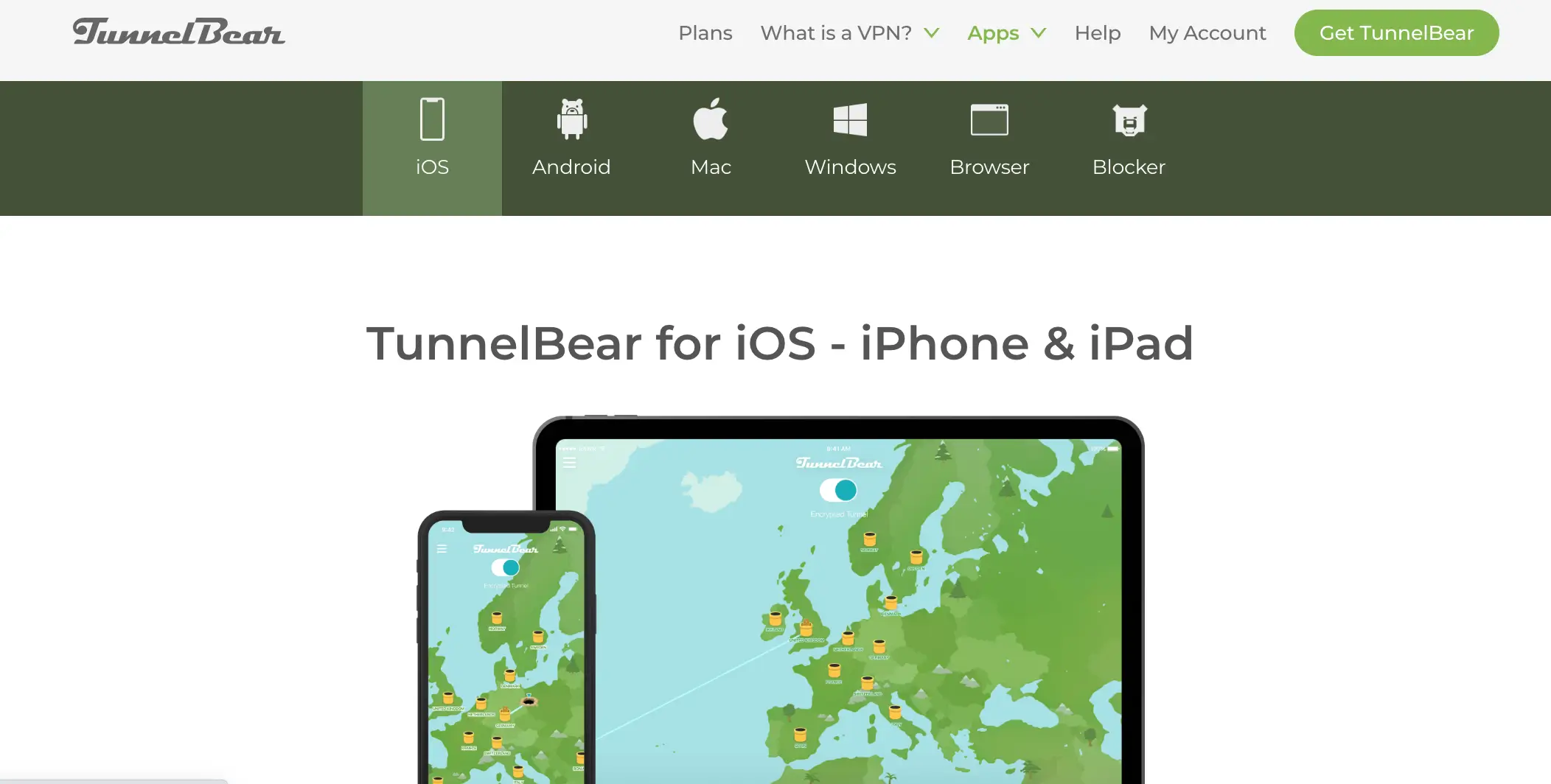 Best VPNs for iPhone: TunnelBear