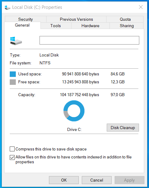 HDD/SSD in 'This PC' 