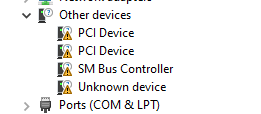 Device Manager Update Issues