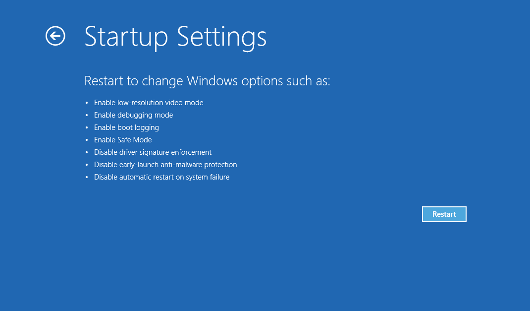 Booting into Safe Mode From Start Menu